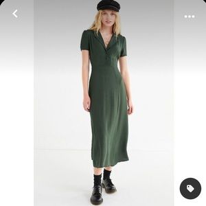 UO CHARLOTTE BUTTON DOWN DRESS